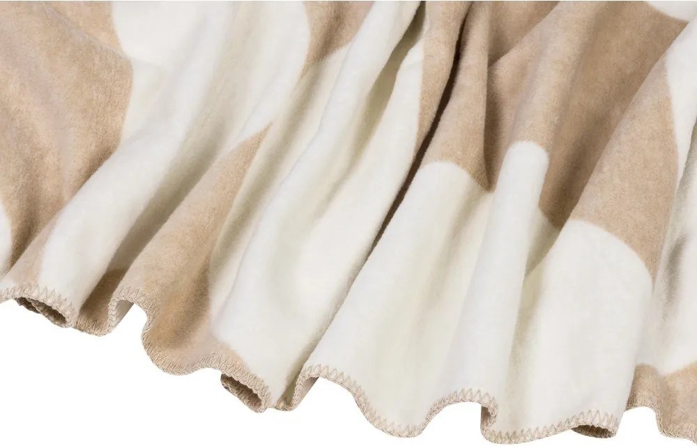 Beżowo-kremowy koc 150x200 cm Tul – noo.ma