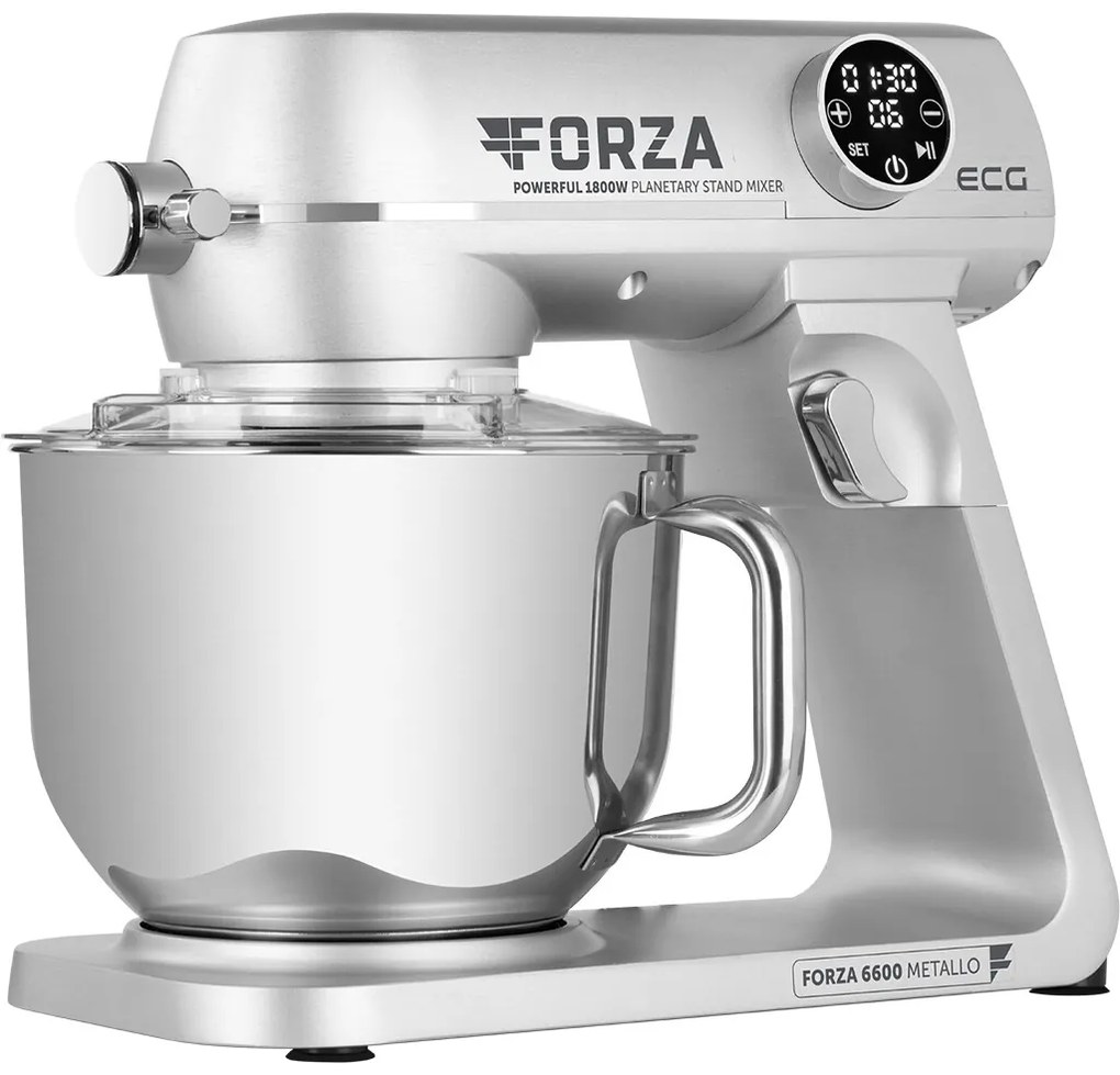 ECG Forza 6600 robot kuchenny Metallo Argento