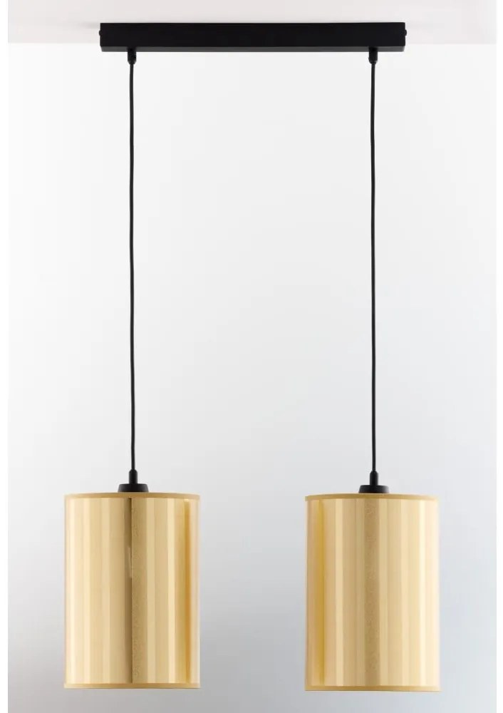 Jupiter 2091 - Żyrandol na linkach CORTINA 2xE27/15W/230V złoto/czarny