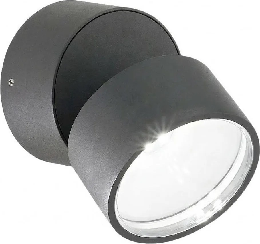 Ideal Lux -LED zewnętrzny kinkiet OMEGA LED/7W/230V CRI 90 IP54 antracyt