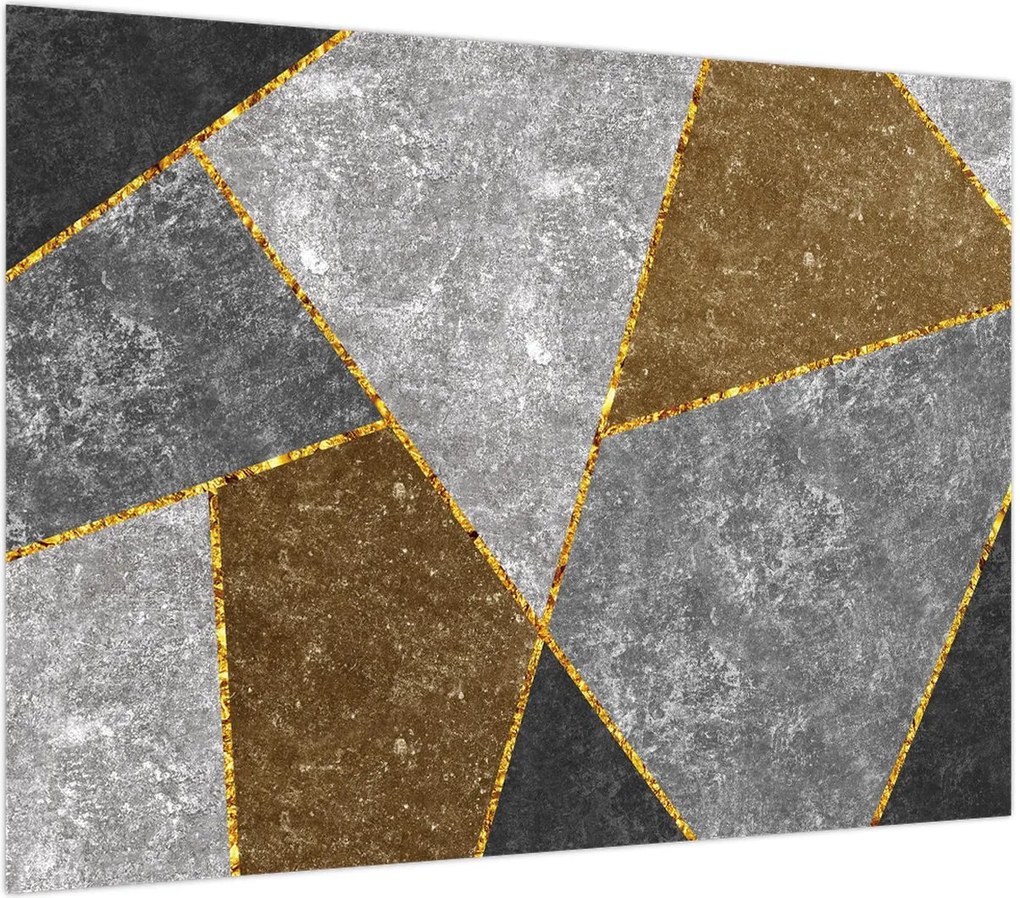 Obraz na szkle - Imitacja materiałów (70x50 cm)