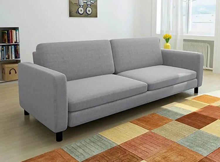 Stylowa trzyosobowa jasnoszara sofa - Izarra 3X