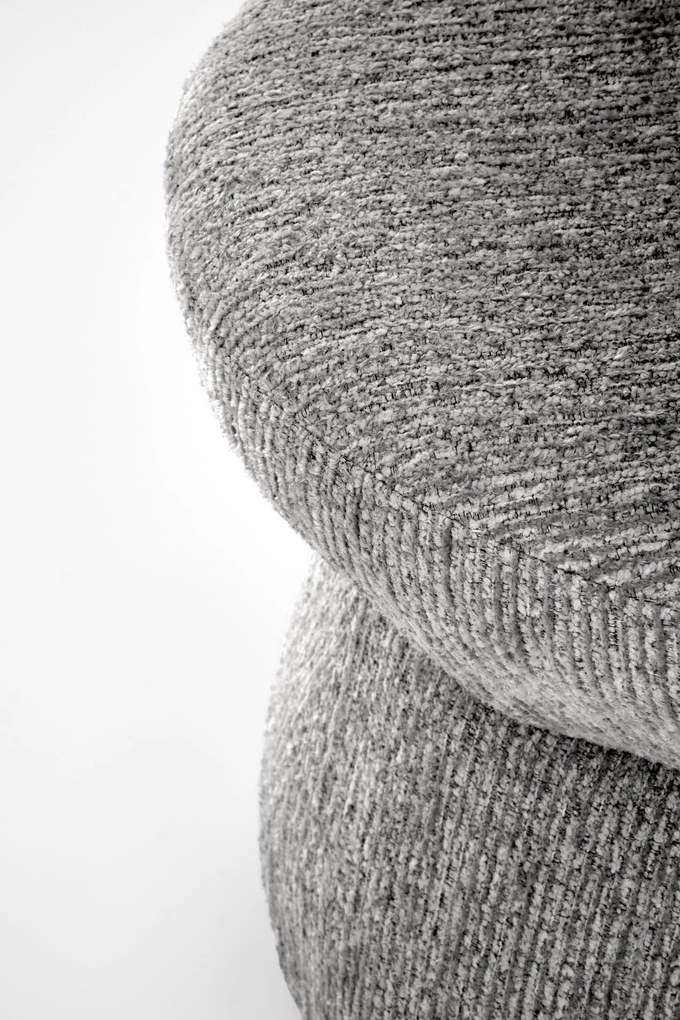 Krzesło tapicerowane, obrotowe szare, popiel K581