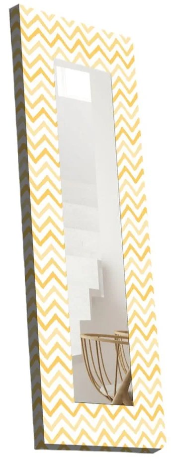Lustro ścienne z drewnianą ramą 40x120 cm – Wallity