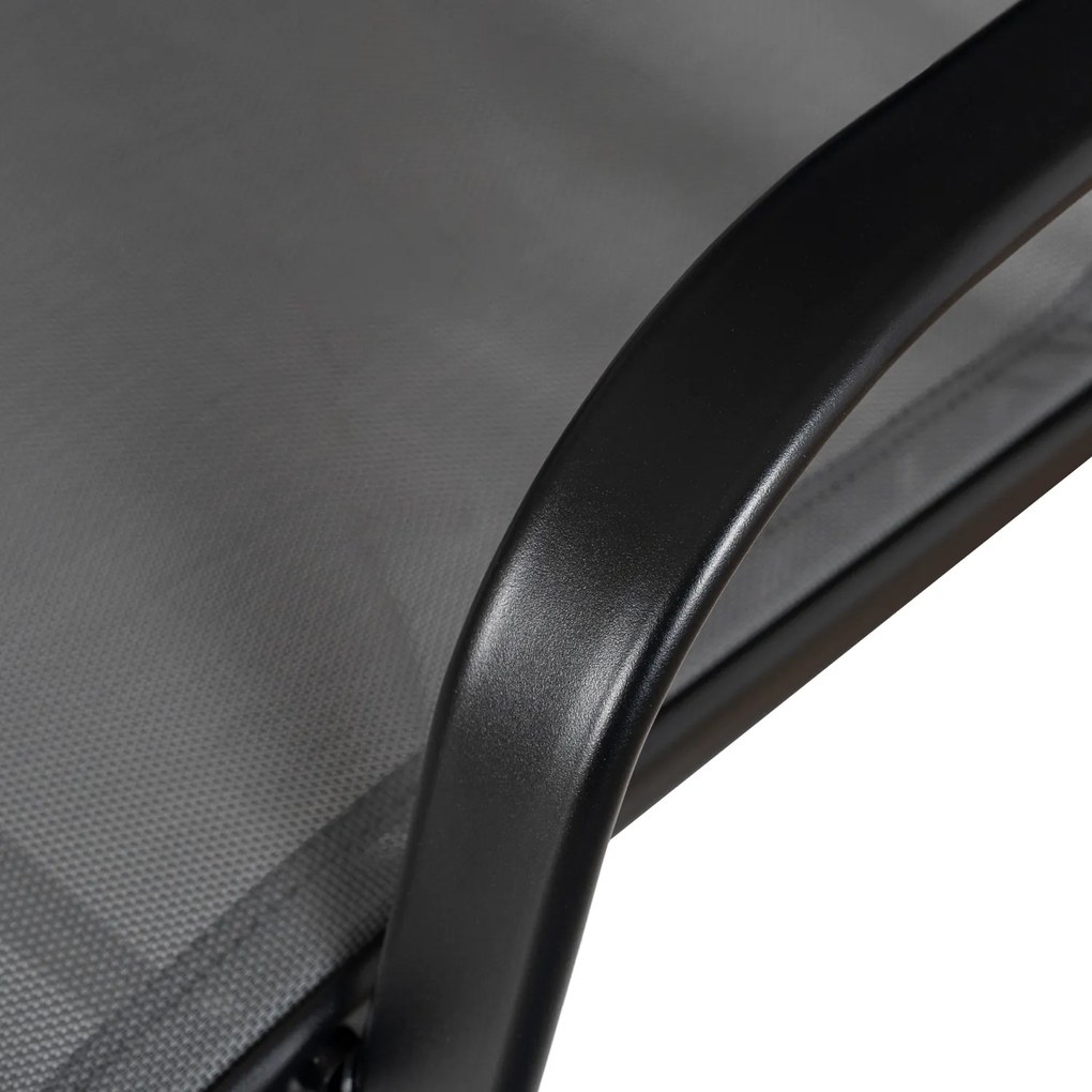 Zestaw mebli ogrodowych Rivo 4-osobowy na balkon i taras, kolor szary