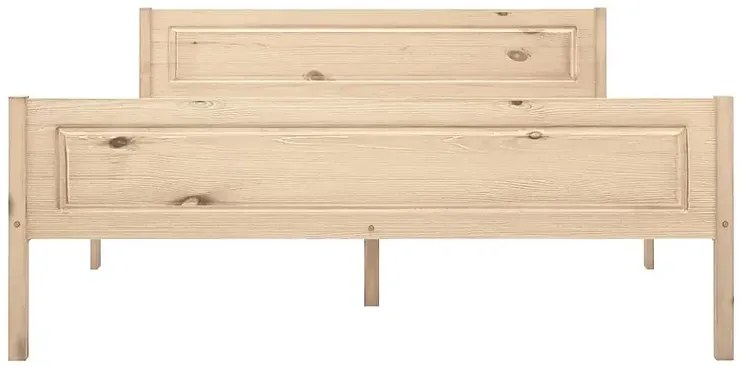 Małżeńskie łóżko z litego drewna sosny 160x200 F8-R54