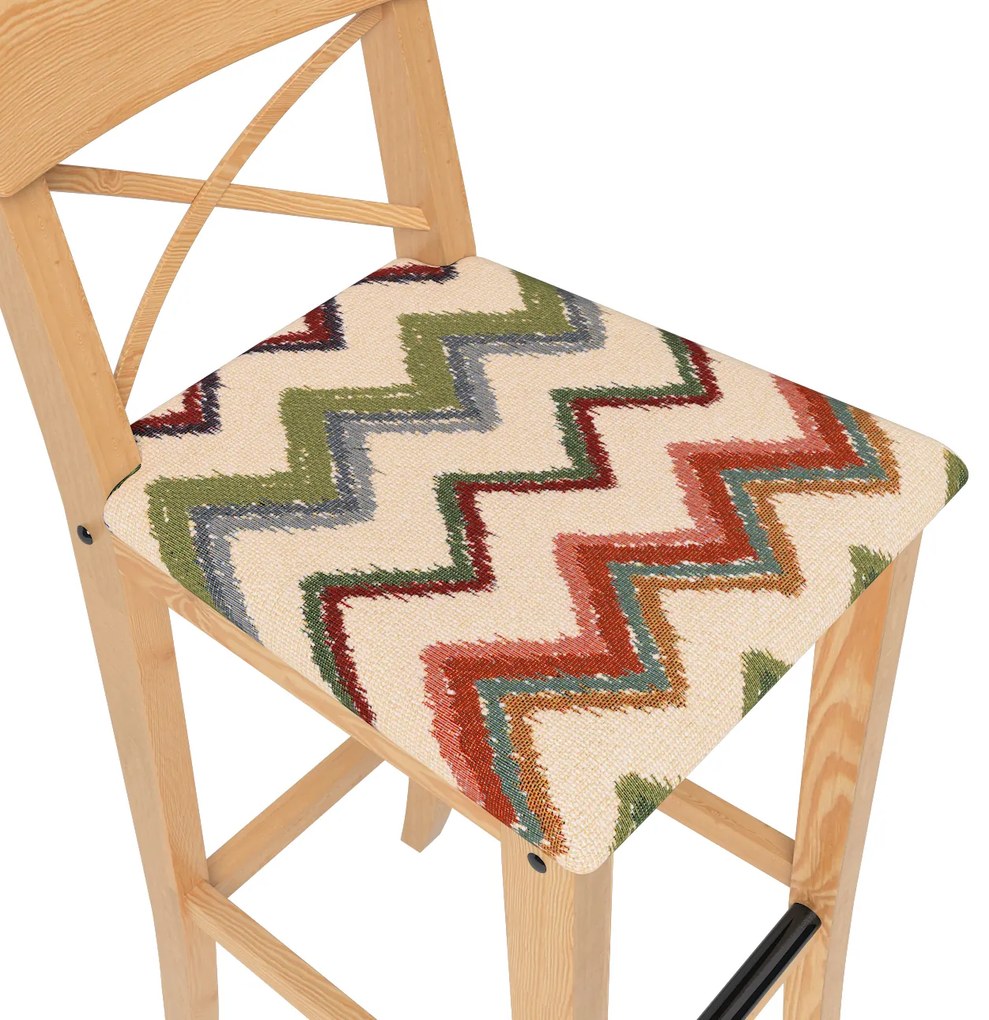 Pokrowiec na krzesło barowe Ingolf z tapicerowanym siedziskiem