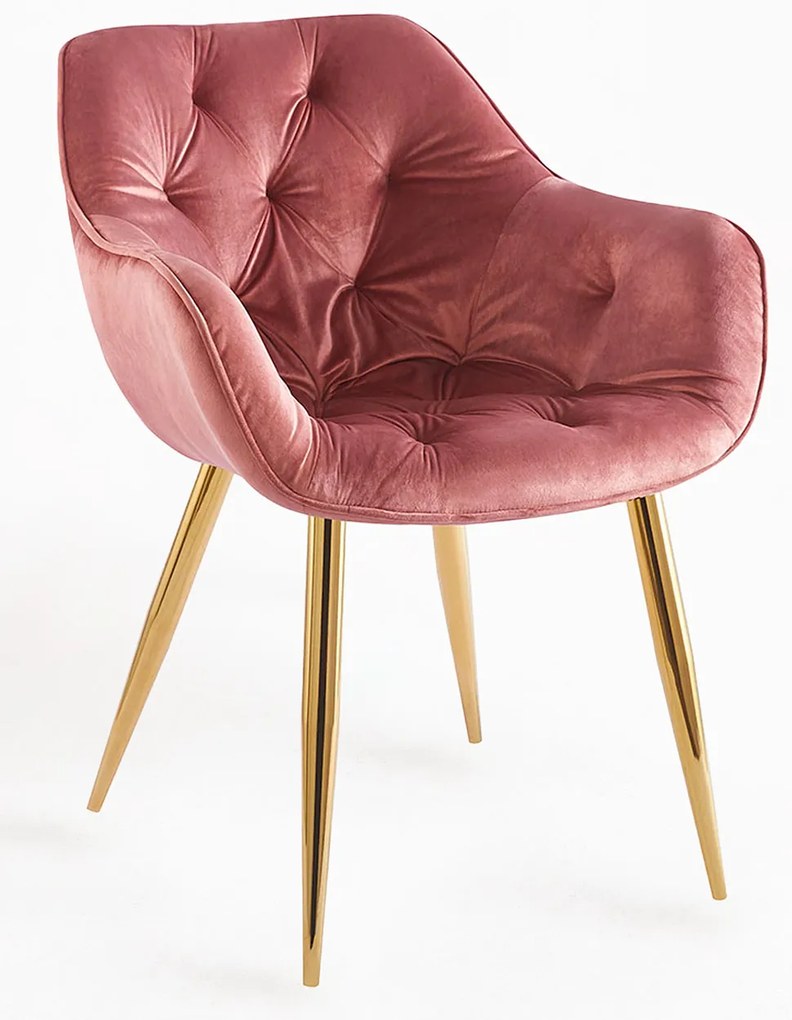 Krzeso Zandel w kolorze zotego aksamitu