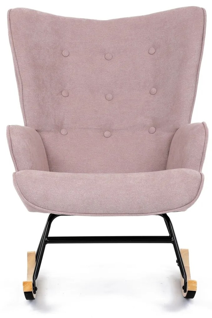 Fotel bujany PINK2, różowy