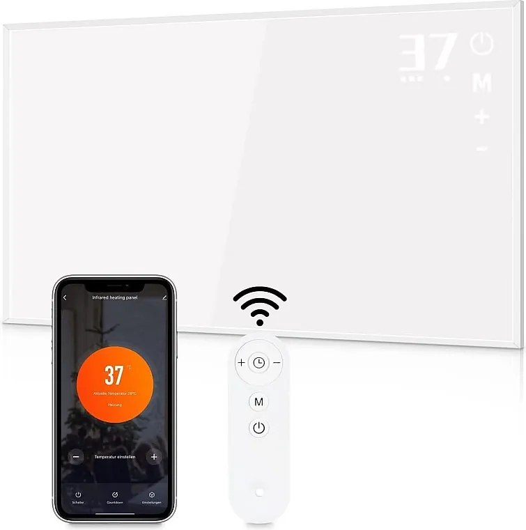 NETTLIFE Promiennik podczerwieni o mocy 450W z pilotem WIFI