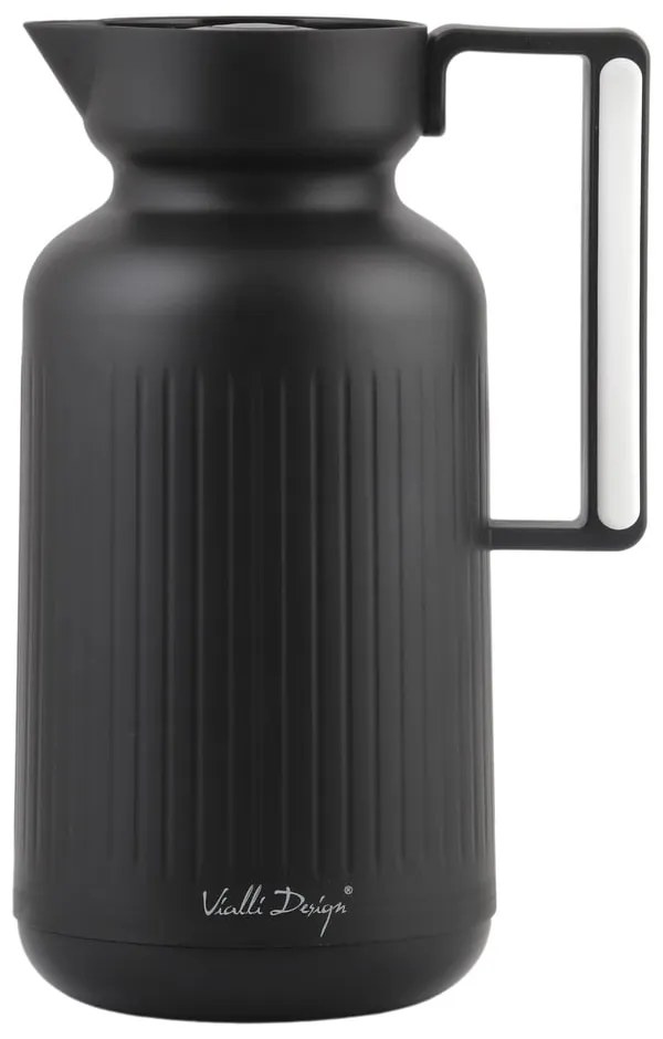 Termos w kolorze matowej czerni 1 l Lungo – Vialli Design