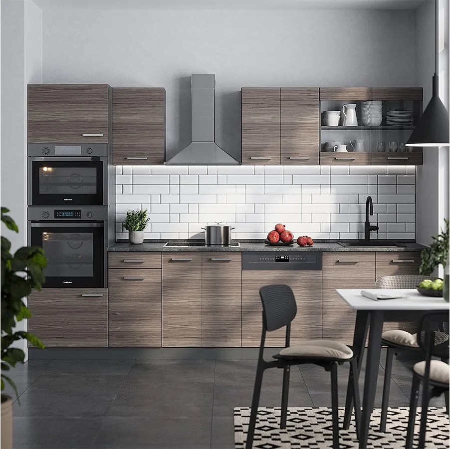 Aneks kuchenny szlachetny szary/antracyt 300x60x81.6 r-line