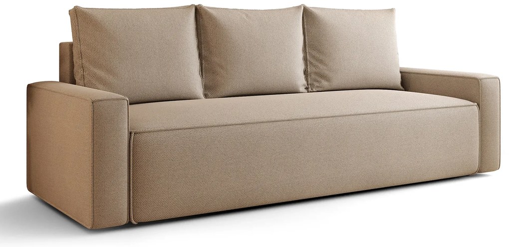 Ciemnobeżowa sofa rozkładana C9-Z31