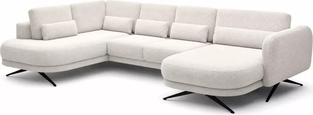 Narożnik elektryczny Ilusio XL – designerski narożnik U z funkcją relax i elektrycznym siedziskiem