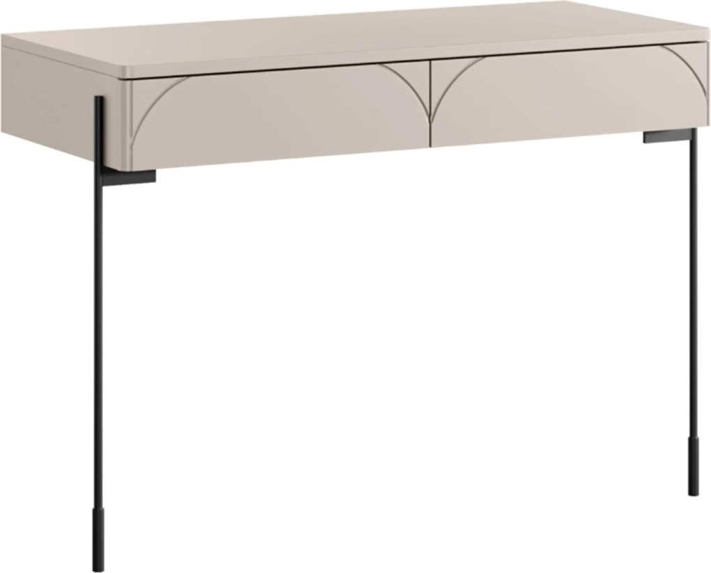 Toaletka Sonatia 100 cm z dwoma szufladami - kaszmir