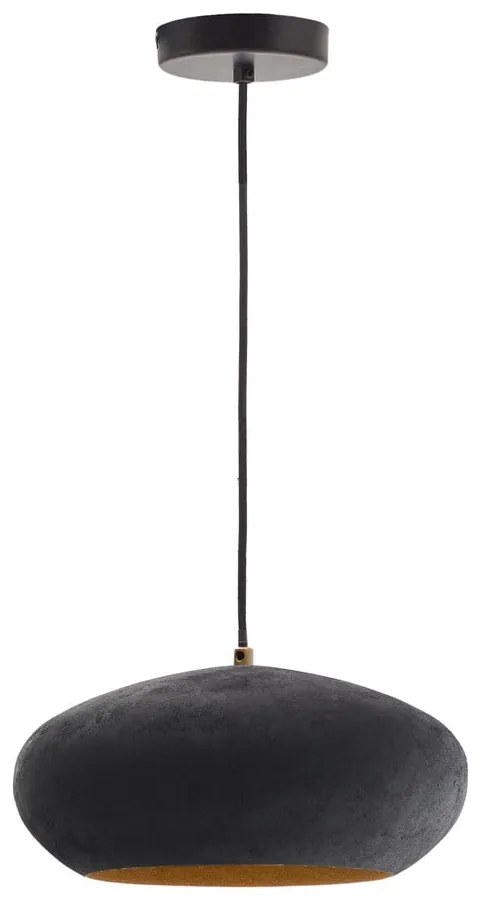Czarna lampa wisząca z metalowym kloszem ø 30 cm Inda – Kave Home