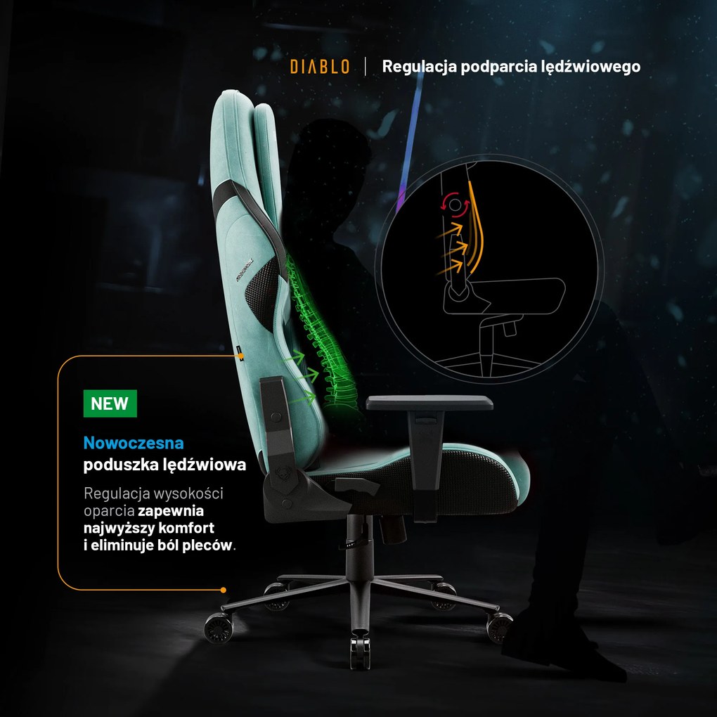 Fotel Diablo X.One Prime Mystic Mint Normal Size