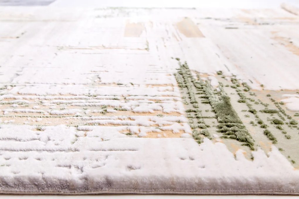 Dywan akrylowy Experience Marmur kremowo-zielony 160 cm x 230 cm