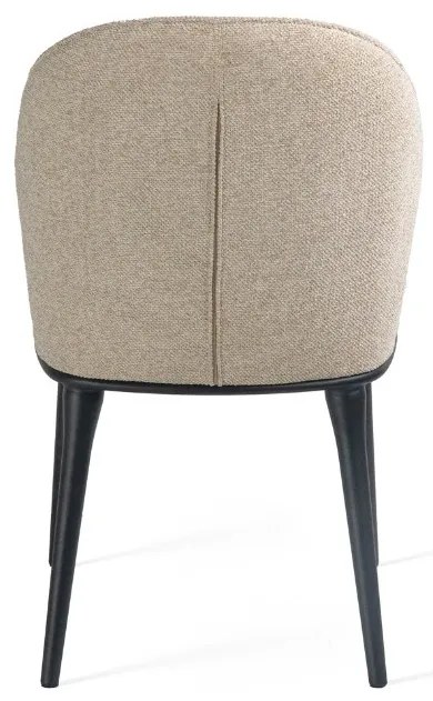 Stylowe krzesło Siena tapicerowane miękką tkaniną w odcieniu beżowym. Miękkie siedzisko, zaokrąglone oparcie i metalowe nogi łączą nowoczesny wygląd z wyjątkowym komfortem.