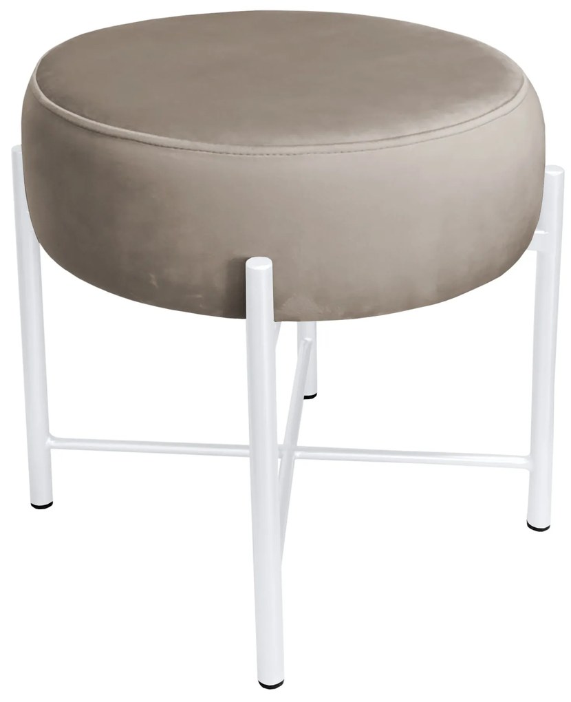 Taboret Pola noga metalowa biała MG09