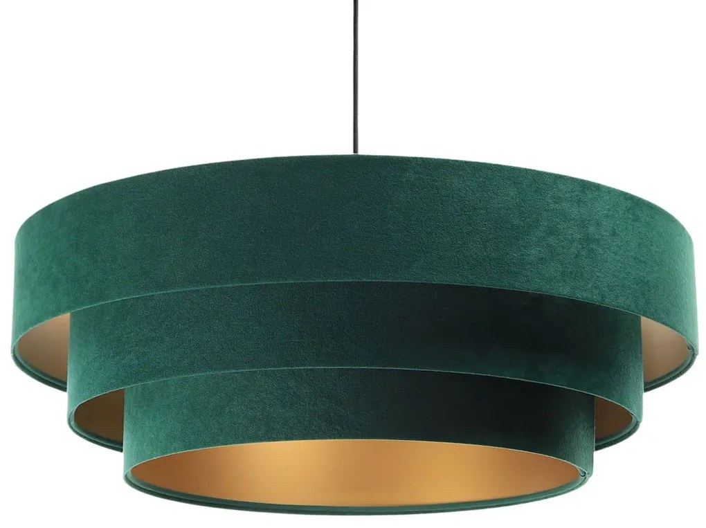 Zielona lampa wisząca glamour nad stół - 10X S441 B7-F58
