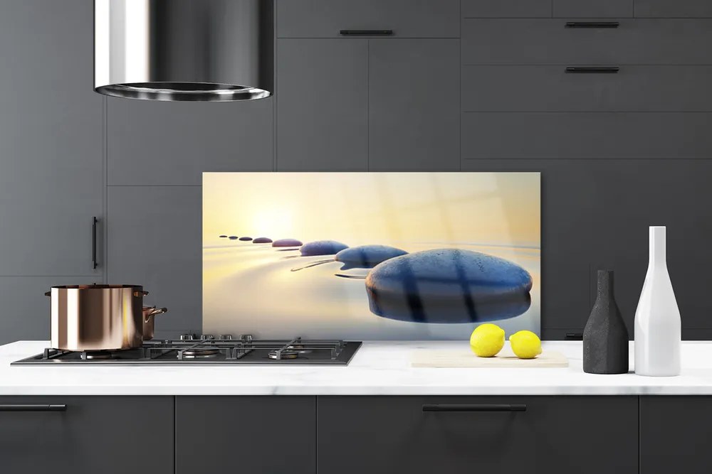 Szkło nad Blatem Harmonia Zen: Kamienie i Woda