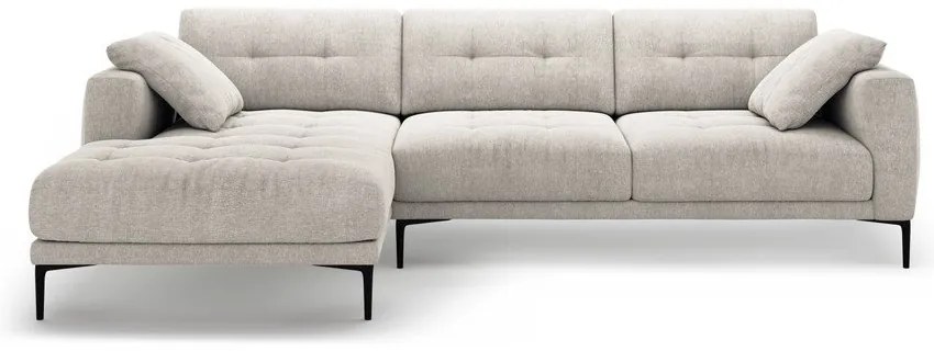 Beżowy narożnik (lewostronny/z szezlongiem) Bemy – Micadoni