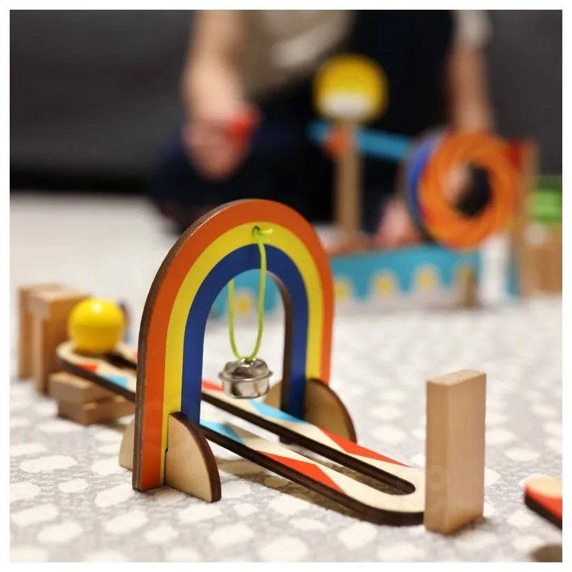 Tooky toy tor kulkowy kulodrom domino