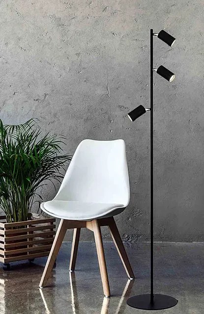 Czarna Lampa Stojąca Industrialna G2-F32