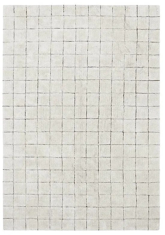 Kremowy bawełniany dywan tkany ręcznie odpowiedni do prania 120x160 cm Mosaic – Lorena Canals