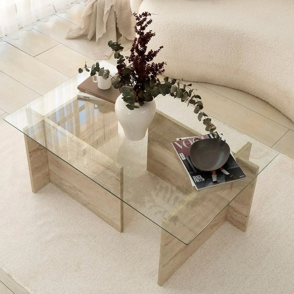 Stolik konferencyjny New Escape Travertine