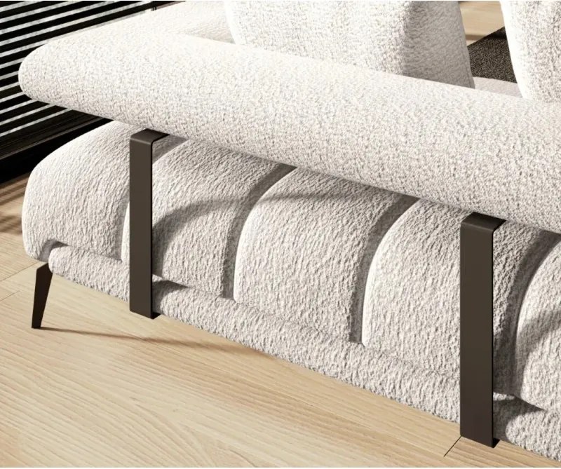 Narożnik MAGNETIC S układ L Lewostronny elektryczna regulacja siedziska tkanina KANSAS WERSAL