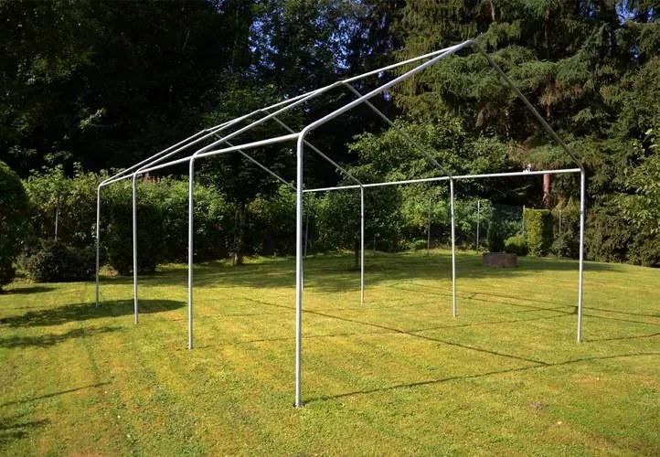 Namiot ogrodowy imprezowy 6×4 m, biały, PVC 400 g/m²