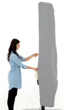 ALU-WOOD - czasza parasola ochronny na parasol z boczną nogą 400 x 300 cm