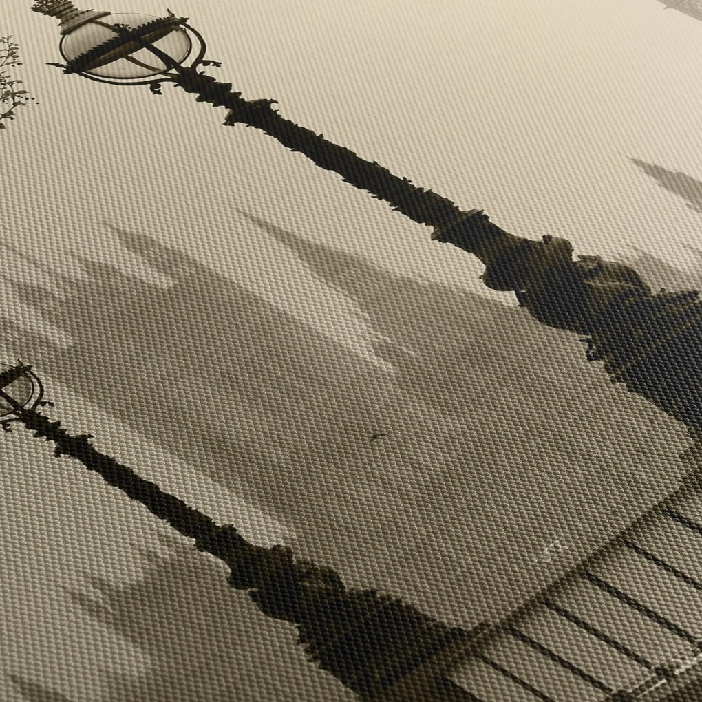 Obraz - Londyn we mgle, Anglia (170x50 cm)