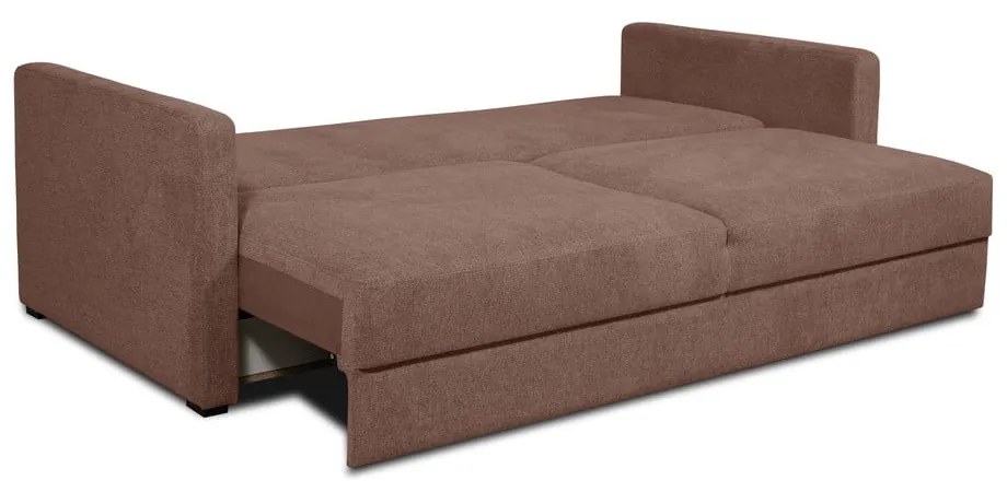 Brązowa sofa rozkładana 218 cm Resmo – Scandic