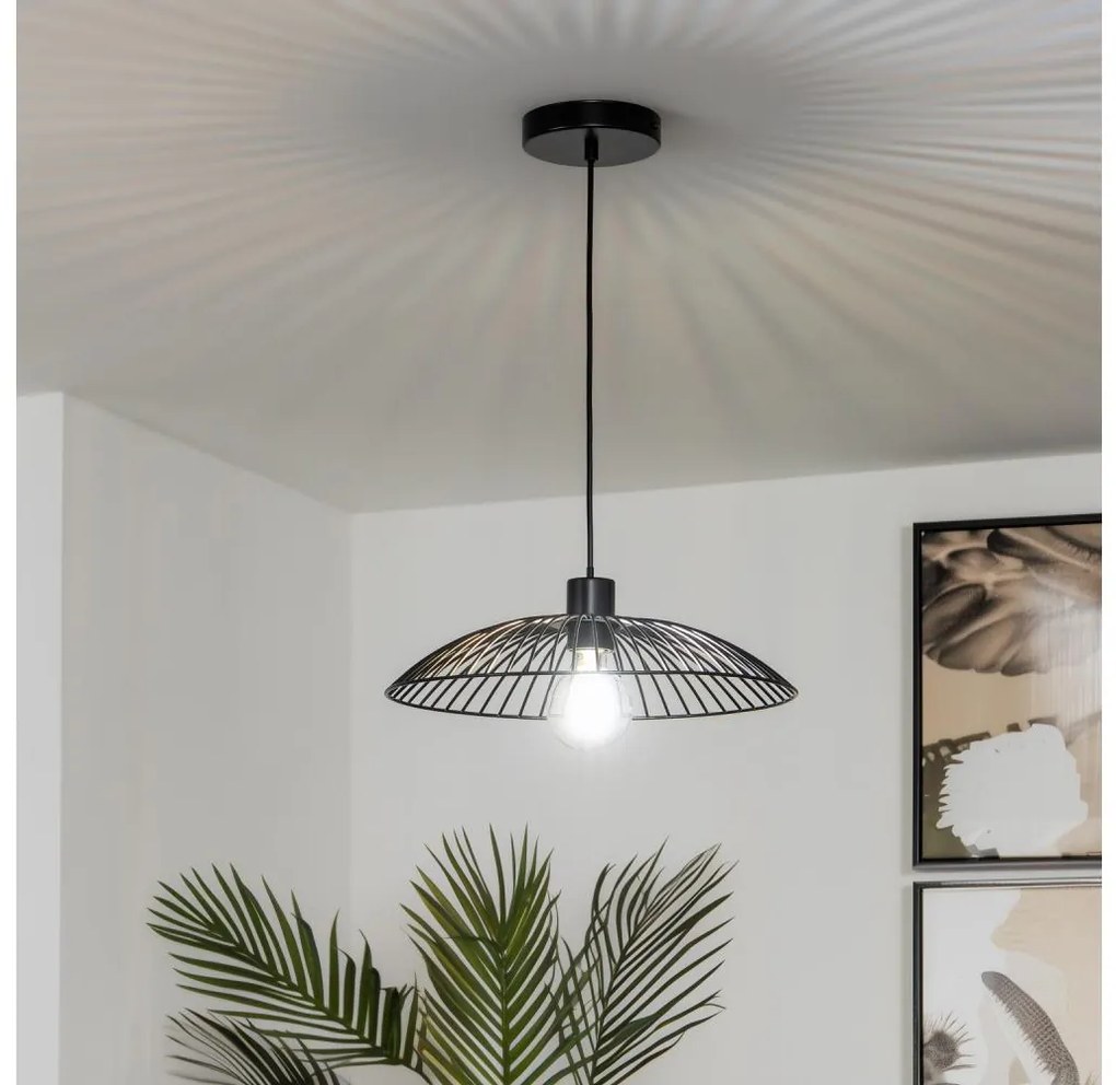 Brilagi - Lampa wisząca LED na przewodzie CERIA WIRE 1xE27/40W/230V śr. 26 cm czarna