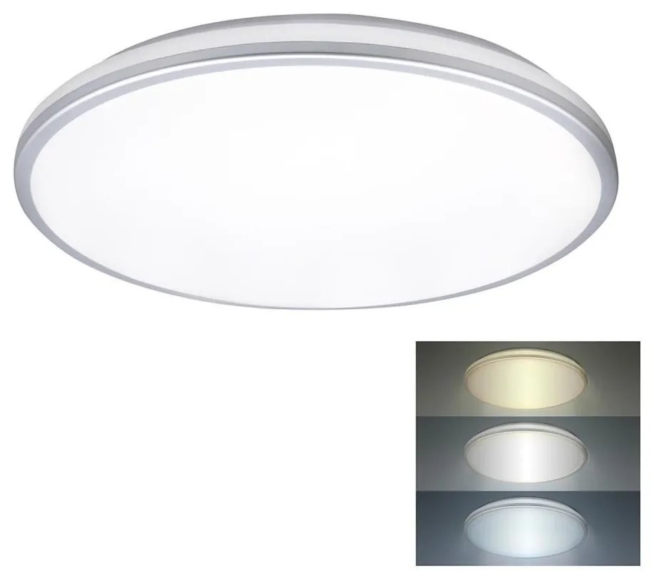 Solight WO797- LED sufitowe światło łazienkowe LED/24W/230V 3000/4000/6500K IP54
