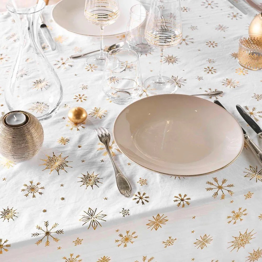 Obrus ze świątecznym motywem z mikrowłókna 140x240 cm Astrelia – douceur d'intérieur