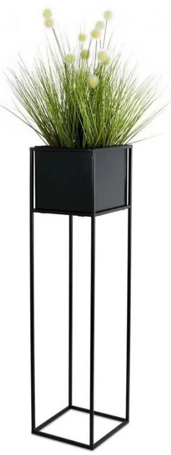 Stojak na kwiaty 90x24 cm czarny