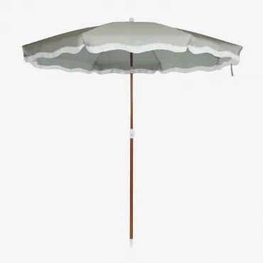 Parasol Ø230 Cm Z Tkaniny I Aluminium Jarko Awokado - Sklum