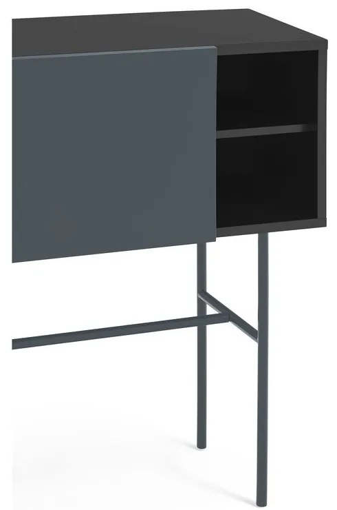 Czarno-antracytowa konsola 35x110 cm Nube – Teulat