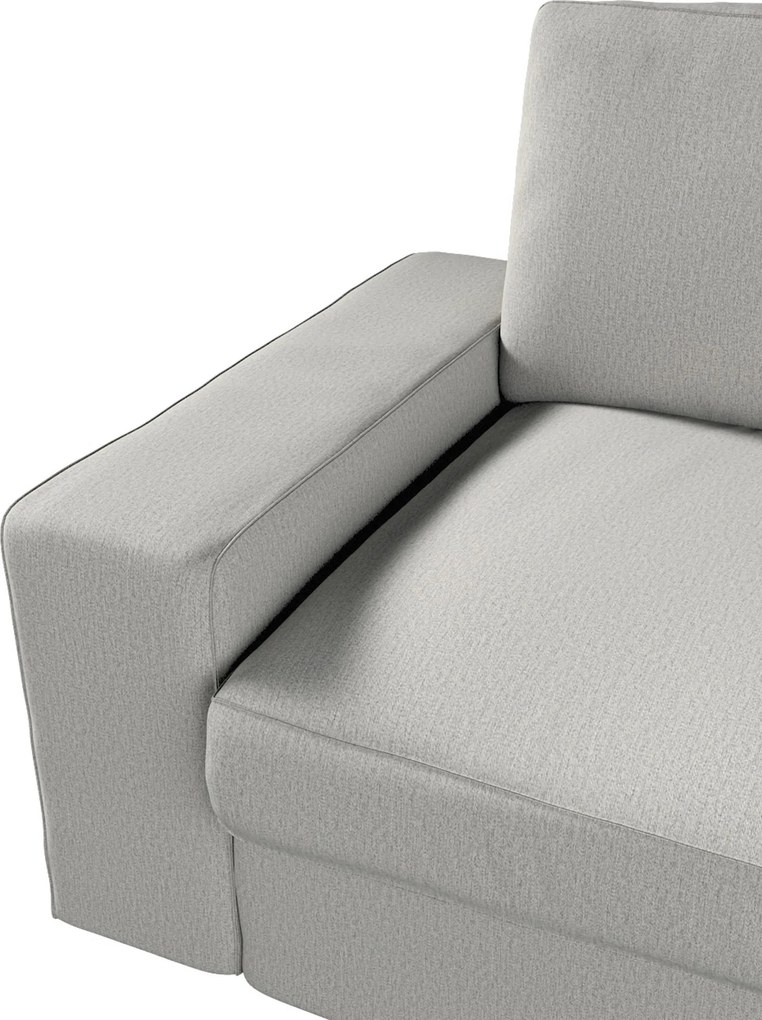 Pokrowiec na sofę Kivik 2-osobową, nierozkładaną kolor szary tkanina strukturalna