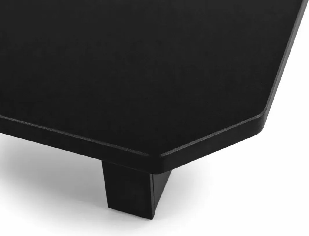 Koda biurko gamingowe – czarne, LED