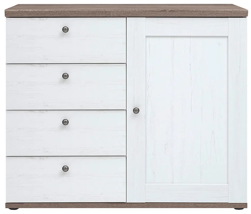 Komoda TEINA 4S1D, sosna canyon