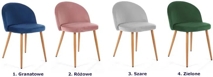 Zielone welurowe krzesło F0-K83