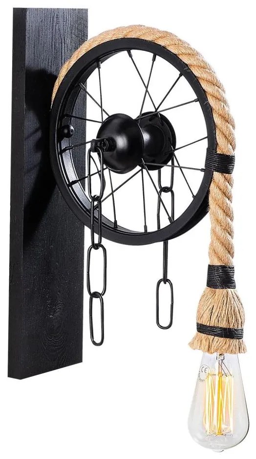 Kinkiet EREBOS 1xE27/40W/230V czarny/brązowy