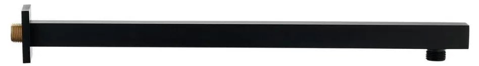 Sapho - Ramię prysznicowe kanciasty 40 cm matowy czarny