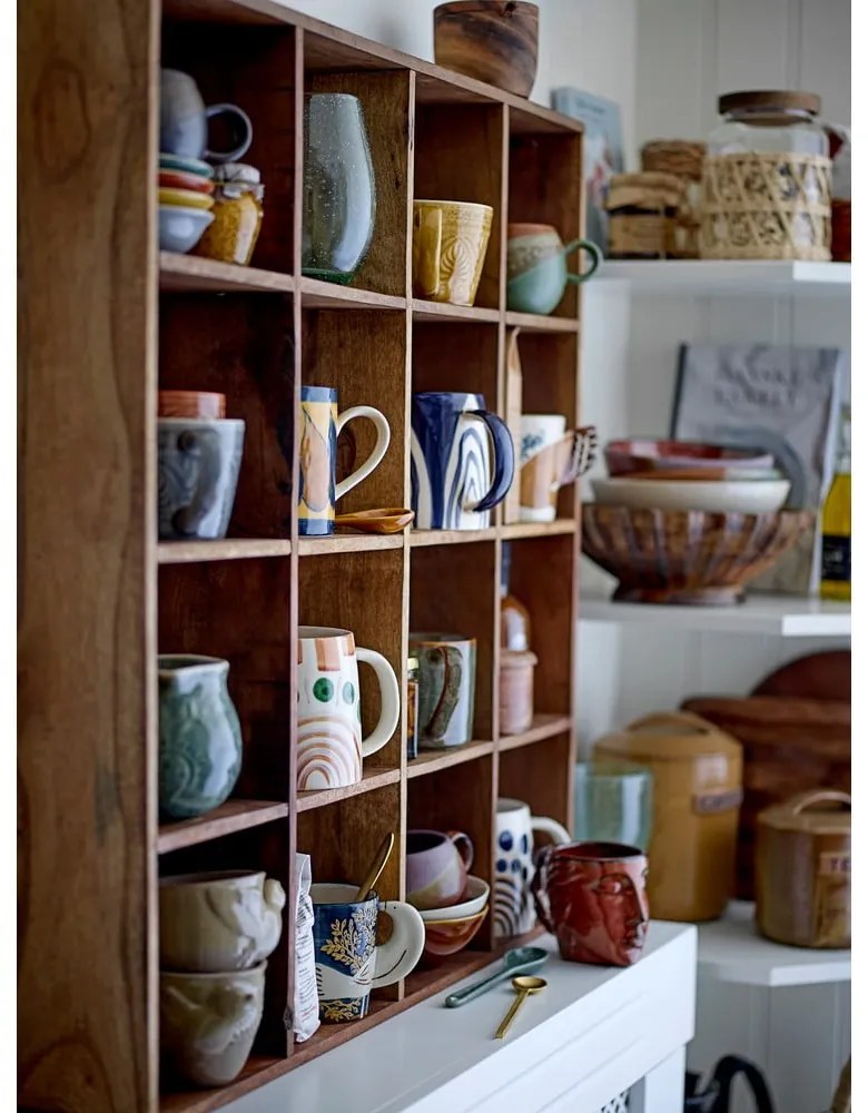 Zielony/pomarańczowy kubek ceramiczny 280 ml Paula – Bloomingville