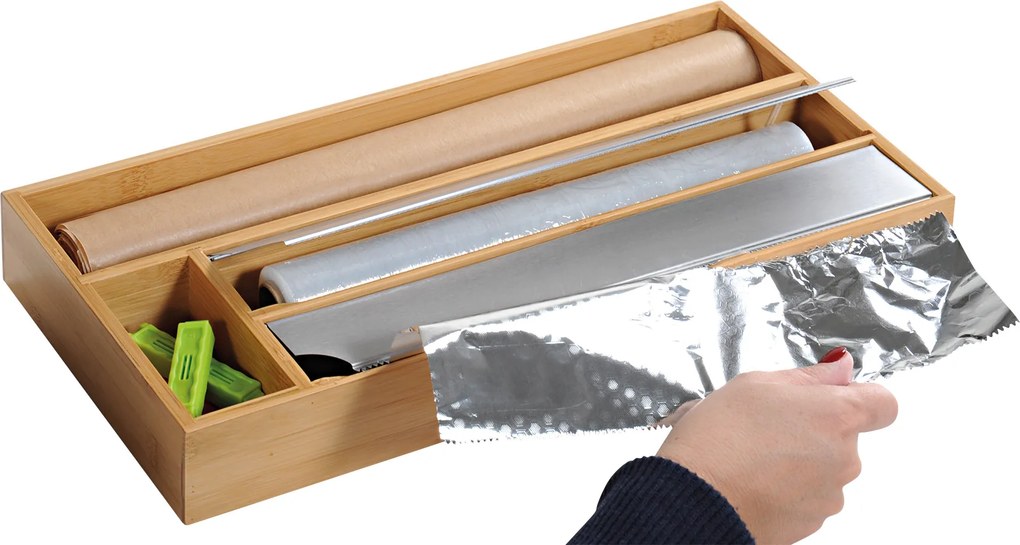 Obcinarka do folii spożywczej z dodatkowymi przegródkami, Kesper